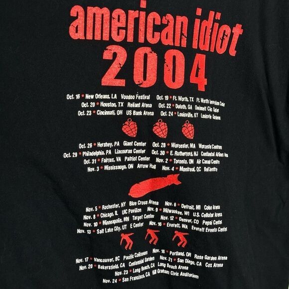 Green Day American Idiot 2004 Tour T Shirt Size L - Picture 5 of 6